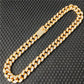 Hip Hop Miami Curb Cuban Long Chain Necklace for Men in Gold Color