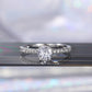 Engagement Jewelry Classic Round Cut Cubic Zircon Engagement Ring for Women
