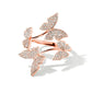 Fashion Jewelry Creative Micro Pave Butterfly Fashion Rings for Women