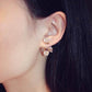 Trendy Jewelry Cute Firefly Stud Earrings for Women with Zircon in 925 Sterling Silver