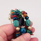 Bohemian Jewelry Multicolor Shell and Stones Beaded Bracelet for Women