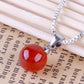 Fashion Jewelry Simple Red Bead Natural Stone Jewelry Set for Bridal as Daily Accessories