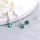 Fashion Jewelry Vintage Green Water Drop Crystal Jewelry Sets for women