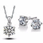 Fashion Jewelry Romantic Round Cut Zircon Jewelry Set for Women as Gift