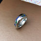 Trendy Jewelry Geometric Colorful Round Cut CZ Wedding Band Ring for Women