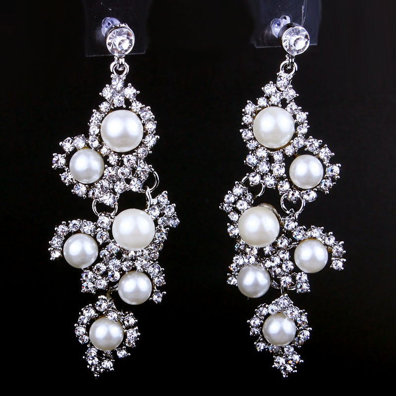 Wedding Jewelry Charming Fresh Pearl Jewelry Set for Bridal Statement Accessories