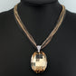 Statement Jewelry Big Glass Crystal Pendant Necklace for Women as Sweater Accessories