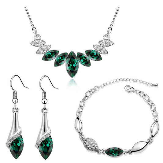 Fashion Jewelry Unique Austrian Crystal Jewelry Set for Women as Gift Costume Accessories